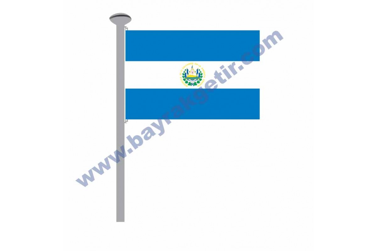 EL SALVADOR GÖNDER BAYRAK 50x75 ( EBAT SEÇİNİZ )